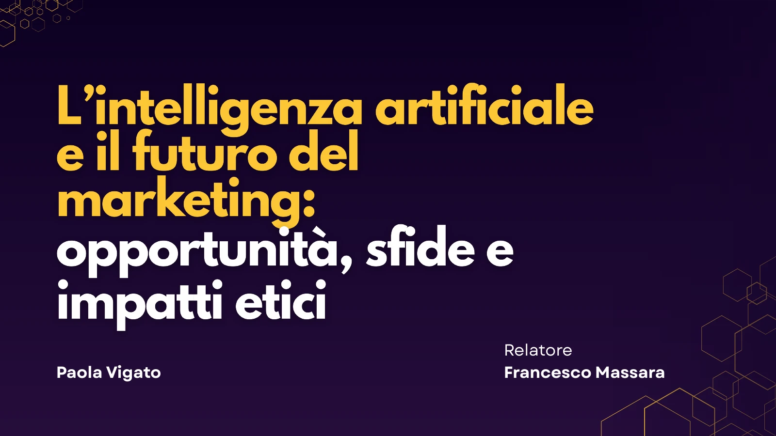 L’intelligenza artificiale e il futuro del marketing: opportunità, sfide e impatti etici — copertina della tesi