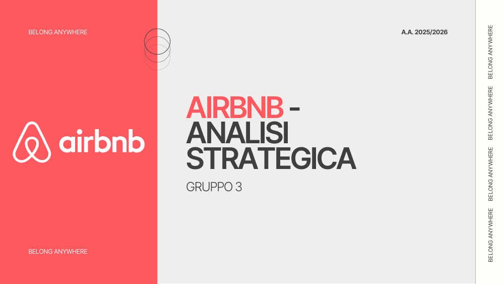 Prima slide della presentazione Airbnb